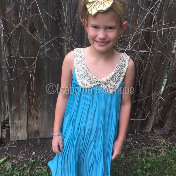 White Sequin Collar Pleaded Dress WSC NWT Boutique - Picture 3 of 3